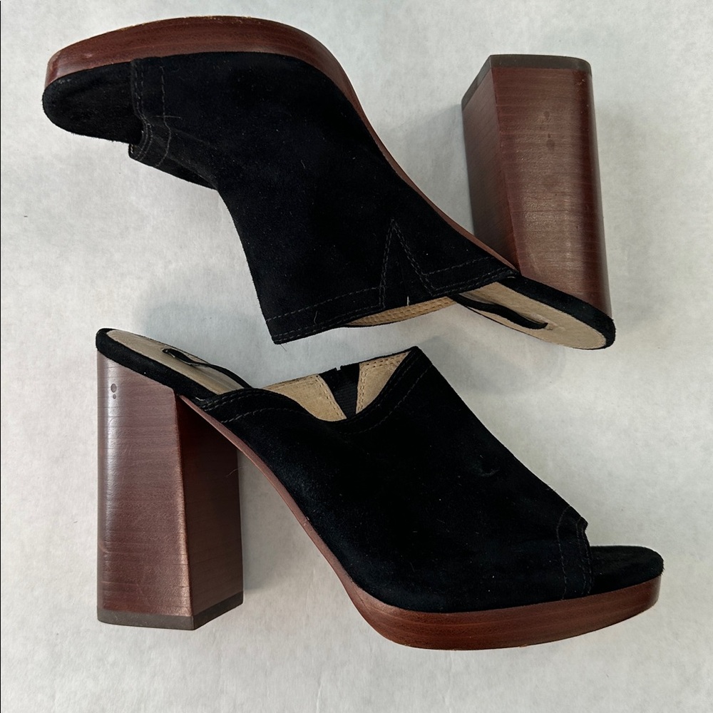 Frye Karissa Black Suede Mule - Picture 3 of 11